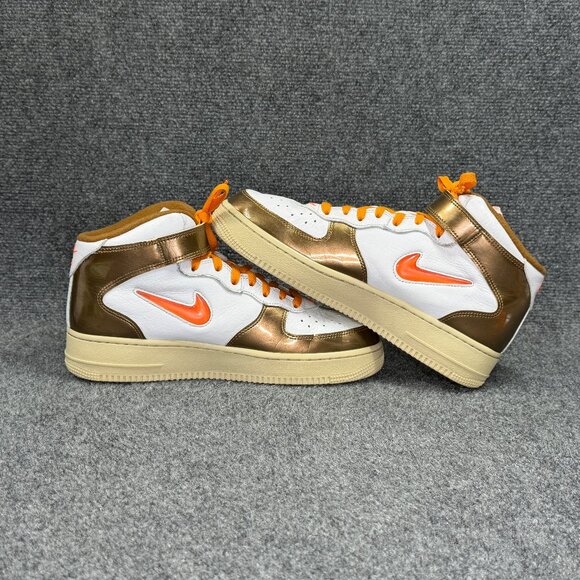 Nike Air Force 1 Mid QS Shoes Men's 9 Jewel Ale Brown Retro Athletic Sneakers - Picture 7 of 12